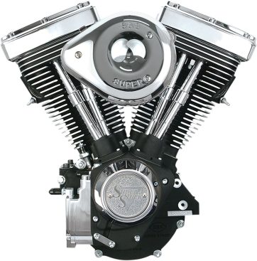ENGINE V80 COMPLETE ASSEMBLY WRINKLE BLACK