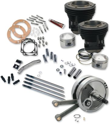 SIDEWINDER 3-5/8" BIG BORE STROKER KIT 93" GLOSS BLACK FINISH