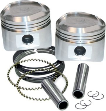 SUPER STOCK PISTON KIT 3 1/2" STD-SIZE W/ RINGS