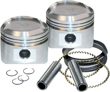 SUPER STOCK PISTON KIT 3 1/2" STD-SIZE LOW COMPRESSION W/ RINGS