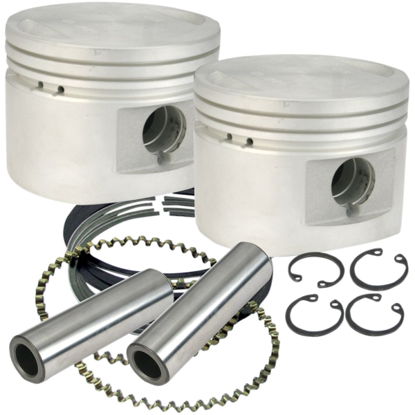PISTON KITS 3-1/2" BORE STANDRAD FLAT TOP 80" cu