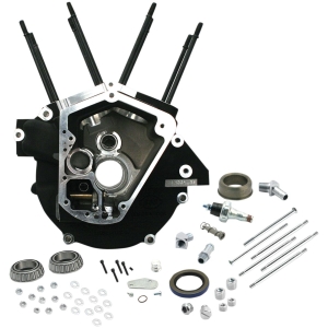 CRANKCASE SUPER STOCK ALTERNATOR WRINKLE BLACK