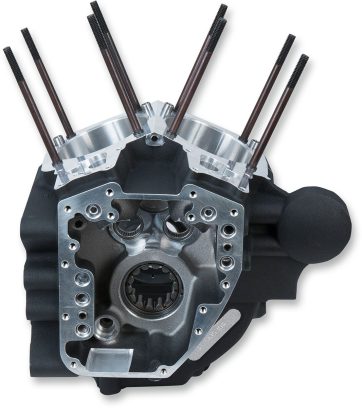 CRANKCASE T2 SUPER STOCK 4-1/8" BORE WRINKLE BLACK