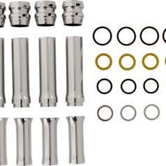 PUSHROD COVER KIT 10-GAUGE TWIN CAM CHROME