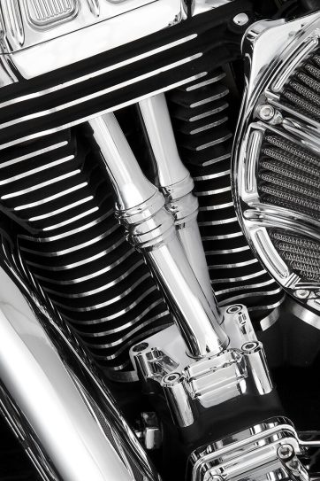 PUSHROD COVER KIT 10-GAUGE TWIN CAM CHROME - Bild 3