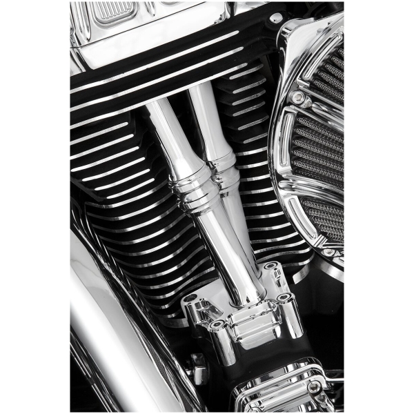 PUSHROD COVER KIT 10-GAUGE TWIN CAM CHROME - Bild 3