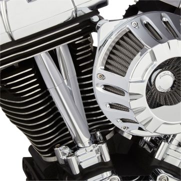 PUSHROD COVER KIT DEEP CUT TWIN CAM CHROME - Bild 3