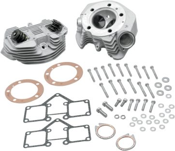 SUPER STOCK HEADS 3.625" BORE DUAL-PLUG SILVER