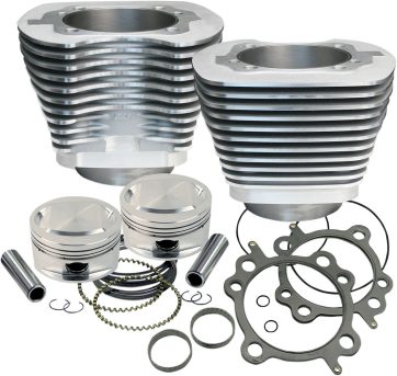 REPLACEMENT CYLINDER/PISTON KIT TWIN-CAM 95" SILVER