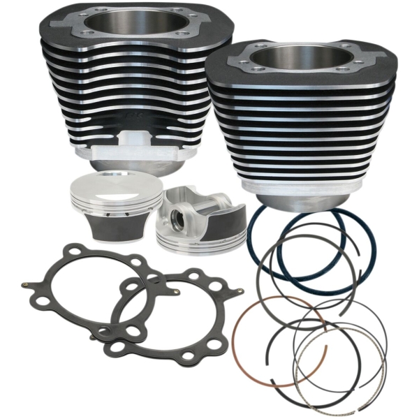 CYLINDER/PISTON KIT TWIN-CAM 106" BLACK