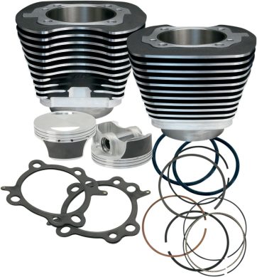 CYLINDER/PISTON KIT TWIN-CAM 97" BLACK