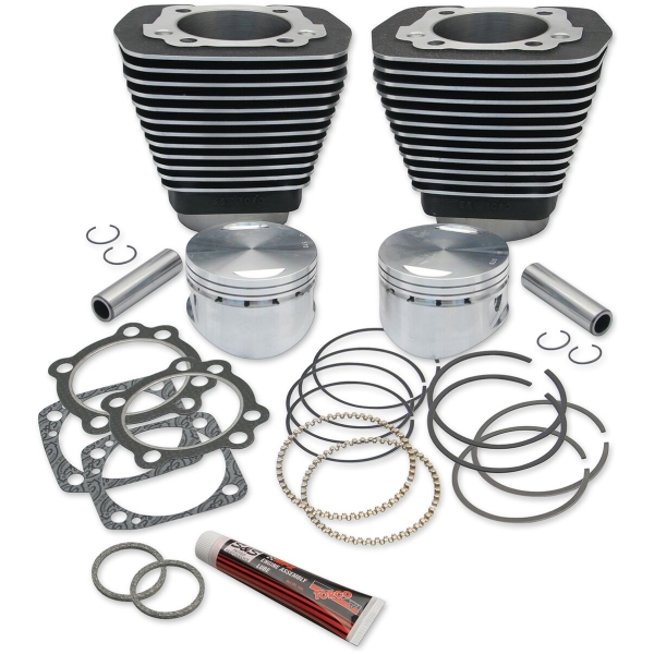 CYLINDERS WITH PISTONS KIT 96" 3-5/8" BORE WRINKLE BLACK