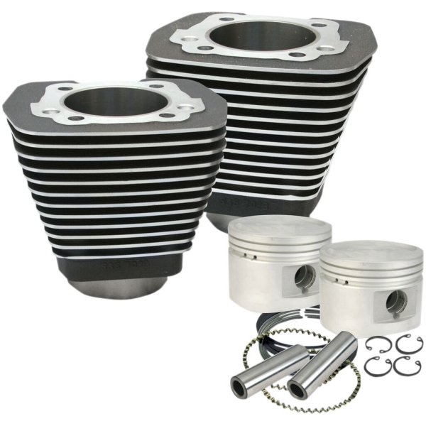 CYLINDER & PISTON KIT BLACK - HD 84-99