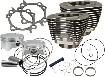 CYLINDER KIT 4" BORE BOLT-IN SIDERWINDER WRINKLE BLACK