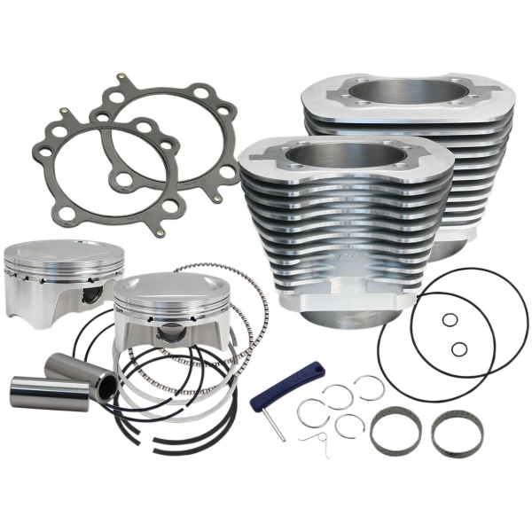 CYLINDER KIT 4" BORE BOLT-IN SIDERWINDER SILVER  110"  07+