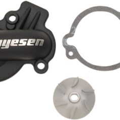 WATER PUMP COVER & IMPELLER KIT SUPERCOOLER ALUMINUM BLACK