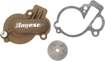 WATER PUMP COVER & IMPELLER KIT SUPERCOOLER ALUMINUM NATURAL