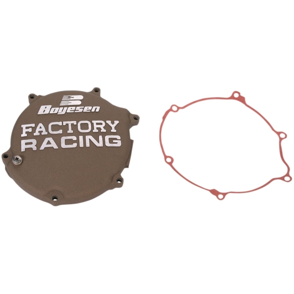 CLUTCH COVER FACTORY RACING  ALUMINUM REPLACEMENT BLACK
