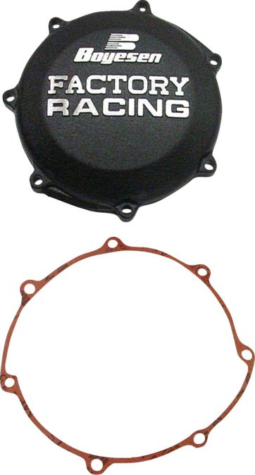 CLUTCH COVER FACTORY RACING  ALUMINUM REPLACEMENT BLACK