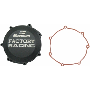 CLUTCH COVER FACTORY RACING  ALUMINUM REPLACEMENT BLACK
