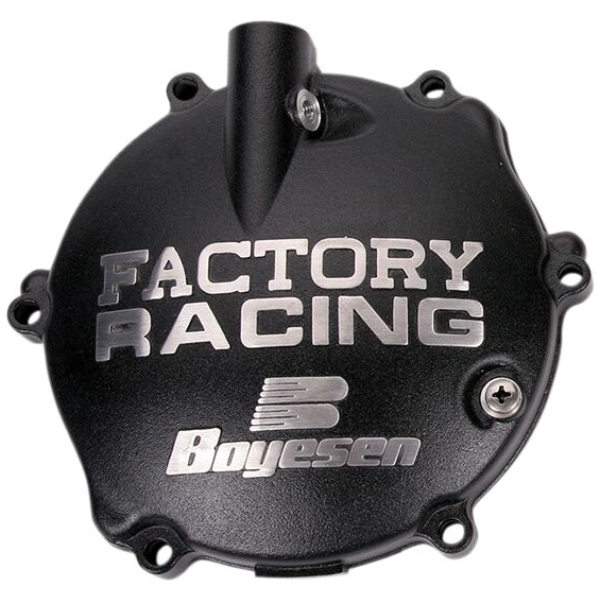 CLUTCH COVER FACTORY RACING  ALUMINUM REPLACEMENT BLACK