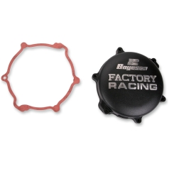 CLUTCH COVER FACTORY RACING  ALUMINUM REPLACEMENT BLACK