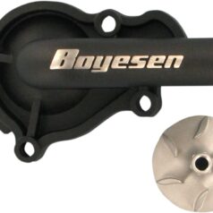 WATER PUMP COVER & IMPELLER KIT SUPERCOOLER ALUMINUM BLACK