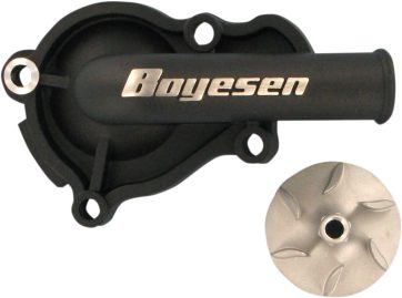 WATER PUMP COVER & IMPELLER KIT SUPERCOOLER ALUMINUM BLACK