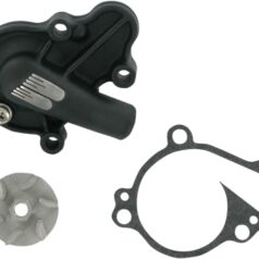 WATER PUMP COVER & IMPELLER KIT SUPERCOOLER ALUMINUM BLACK