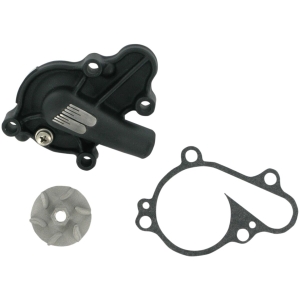 WATER PUMP COVER & IMPELLER KIT SUPERCOOLER ALUMINUM BLACK