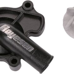 WATER PUMP COVER & IMPELLER KIT SUPERCOOLER ALUMINUM BLACK