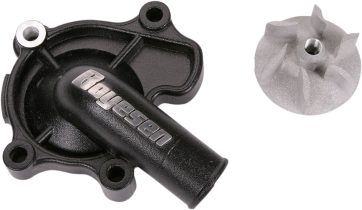 WATER PUMP COVER & IMPELLER KIT SUPERCOOLER ALUMINUM BLACK