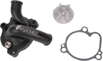 WATER PUMP COVER & IMPELLER KIT SUPERCOOLER ALUMINUM BLACK