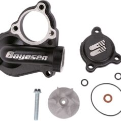 WATER PUMP COVER & IMPELLER KIT SUPERCOOLER ALUMINUM BLACK