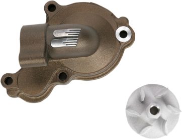 WATER PUMP COVER & IMPELLER KIT SUPERCOOLER ALUMINUM MAGNESIUM