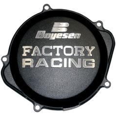 CLUTCH COVER FACTORY RACING  ALUMINUM REPLACEMENT BLACK