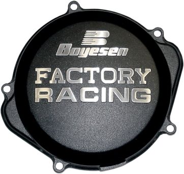 CLUTCH COVER FACTORY RACING  ALUMINUM REPLACEMENT BLACK