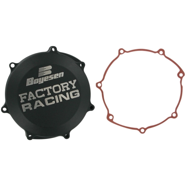 CLUTCH COVER FACTORY RACING  ALUMINUM REPLACEMENT BLACK