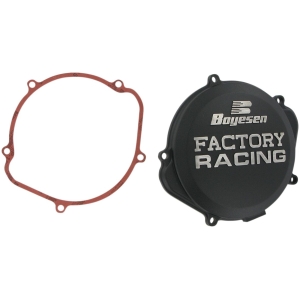 CLUTCH COVER FACTORY RACING  ALUMINUM REPLACEMENT BLACK