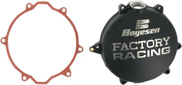 CLUTCH COVER FACTORY RACING  ALUMINUM REPLACEMENT BLACK