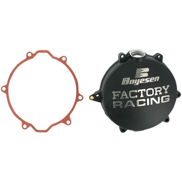CLUTCH COVER FACTORY RACING  ALUMINUM REPLACEMENT BLACK