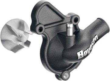 WATER PUMP COVER & IMPELLER KIT SUPERCOOLER ALUMINUM BLACK