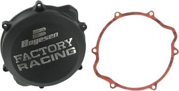 CLUTCH COVER FACTORY RACING  ALUMINUM REPLACEMENT BLACK