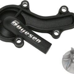 WATER PUMP COVER & IMPELLER KIT SUPERCOOLER ALUMINUM BLACK