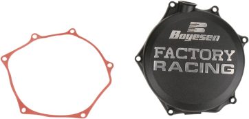 CLUTCH COVER FACTORY RACING  ALUMINUM REPLACEMENT BLACK