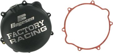 CLUTCH COVER FACTORY RACING  ALUMINUM REPLACEMENT BLACK