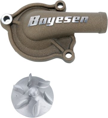 WATER PUMP COVER & IMPELLER KIT SUPERCOOLER ALUMINUM MAGNESIUM