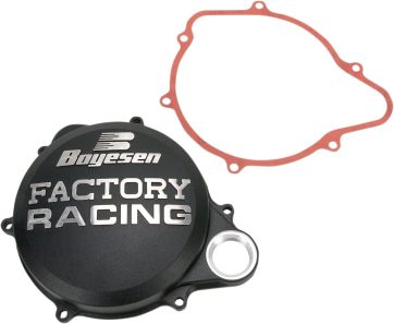 CLUTCH COVER FACTORY RACING  ALUMINUM REPLACEMENT BLACK