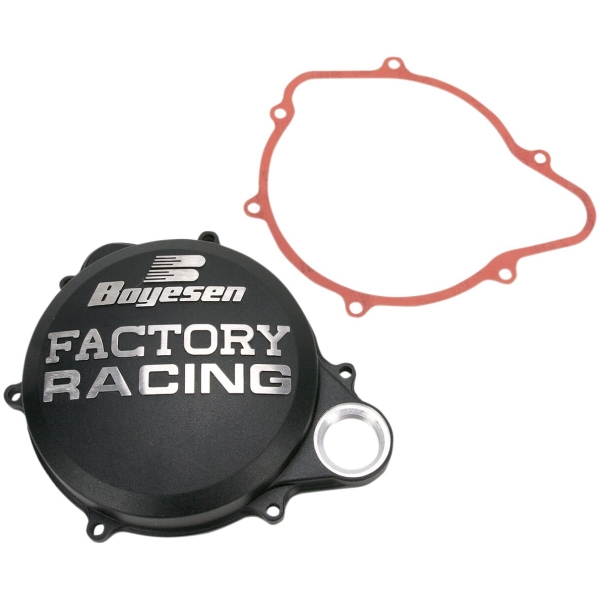 CLUTCH COVER FACTORY RACING  ALUMINUM REPLACEMENT BLACK