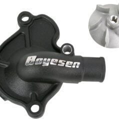 WATER PUMP COVER & IMPELLER KIT SUPERCOOLER ALUMINUM BLACK